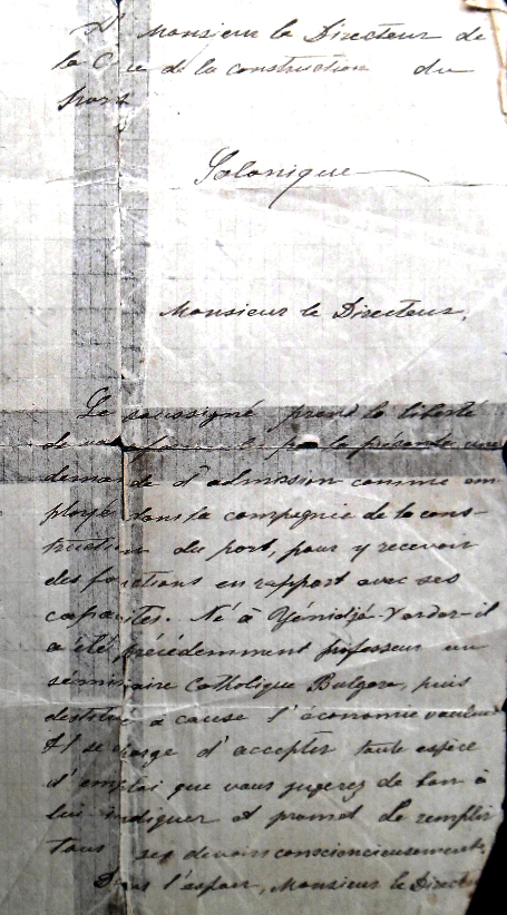 Letter of Application